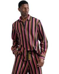 Desigual - Two-Tone Striped Shirt - Lyst