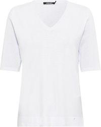 Olsen - 3/4 Sleeve Basic V-neck T-shirt - Lyst