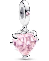 PANDORA - Mixed Stone Family Tree Heart Dangle Charm - Lyst