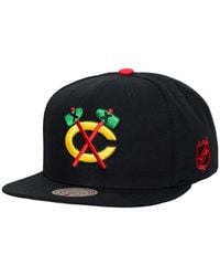 Mitchell & Ness - Chicago Hawks Legendary Away Snapback Hat - Lyst