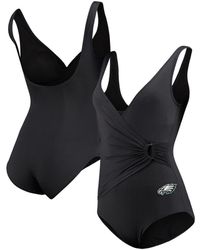 Tommy Bahama - Philadelphia Eagles Pearl Clara Wrap One-piece Swimsuit - Lyst