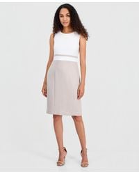 Kasper - Petite Sleeveless Crewneck Midi Sheath Dress - Lyst