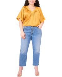 Vince Camuto - Plus Size Flowy Dolman-sleeve V-neck Blouse - Lyst