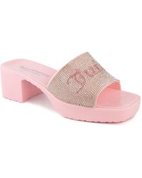 Juicy Couture - Harmona Slip-on Glitz Dress Sandals - Lyst