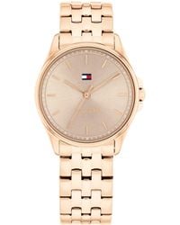 Tommy Hilfiger - Quartz Rose Gold Tone Stainless Steel Bracelet Watch - Lyst