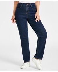 Style & Co. - Curvy Straight-leg High Rise Jeans - Lyst