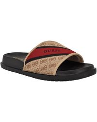 Guess - Vellden Slip-on Lifted Fashion Slides - Lyst