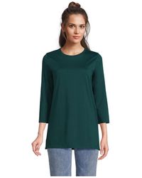 Lands' End - Supima Crew Neck Tunic - Lyst