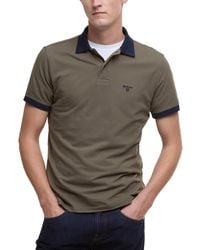 Barbour - Lynmouth Contrast Trim Short Sleeve Polo Shirt - Lyst