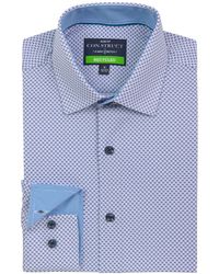 Con.struct - Recycled Slim Fit Zig Zag Performance Stretch Cooling Comfort Dress Shirt - Lyst