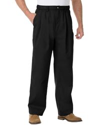 Kingsize - Big & Tall Knockarounds Full-elastic Waist Pleated Pants - Lyst