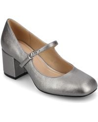 Journee Collection - Okenna Square Toe Pumps - Lyst