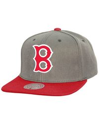 Mitchell & Ness - Boston Red Sox Cooperstown Collection Basic Flip Snapback Hat - Lyst
