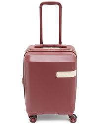 Guess Closeout! Logo Affair 21" Carry On Spinner Suitcase in Brown | Lyst