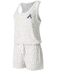 Concepts Sport - Atlanta Braves Montana Hacci Knit Romper - Lyst