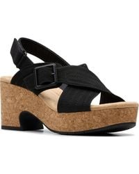 Clarks - Nerisa West Wedge Sandal - Lyst