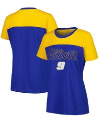 G-III 4Her by Carl Banks - Chase Elliott Cheer Color Blocked T-shirt - Lyst