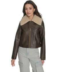 Levi's - Regular Faux Leather Aviator Jacket - Lyst
