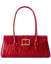Brahmin - Dayan Vanderbilt Embossed Leather Satchel - Lyst