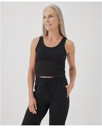 Pact - Cotton Cool Stretch Fitted Lounge Tank - Lyst