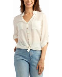 Bcx - Texture Gauze Button-up Shirt - Lyst