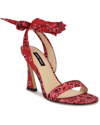 Nine West - Kelsie Ankle Wrap Sculpted Heel Sandals - Lyst