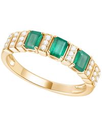 Macy's - Gemstone And Diamond Ring (1/6 Ct. T.w. - Lyst