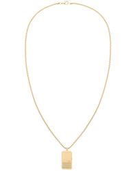 Tommy Hilfiger - Tone Dog Tag Pendant Necklace - Lyst