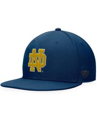 Top Of The World - Navy Notre Dame Fighting Irish Fitted Hat - Lyst