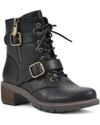 White mountain hot sale booties black