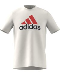 adidas - Essentials Single Jersey Big Logo Short Sleeve Crewneck T-shirt - Lyst
