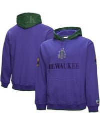 Mitchell & Ness - Milwaukee Bucks Hardwood Classics Team Og 3.0 Pullover Hoodie - Lyst