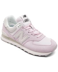 New balance women's 574 shattered pearl casual sneakers from finish line hot sale