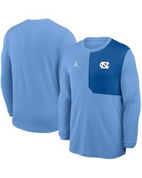 Nike - North Carolina Tar Heels 2025 Sideline Coach Uv Performance Long Sleeve T-shirt - Lyst