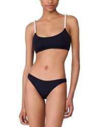 Kate Spade - Embellished Strap Bikini Top High Cut Bottoms - Lyst
