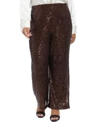 Muse - Plus Size Sequined Pull-on Pants - Lyst