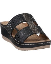 Gc Shoes - Carrie Embellished Wedge Sandals - Lyst