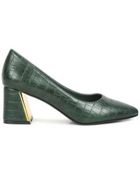 LONDON RAG - Emersyn Croc Block Heel Pump - Lyst