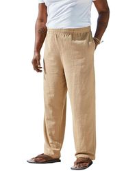 Kingsize - Big & Tall Elastic Waist Gauze Cotton Pants - Lyst