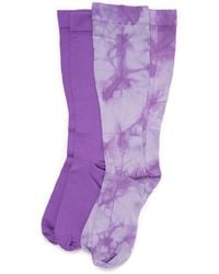 Muk Luks - 2 Pair Pack Compression Socks - Lyst