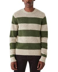 Frank And Oak - Striped Crewneck Long Sleeve Sweater - Lyst