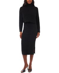 1.STATE - 2-piece Turtle Neck Sweater And Midi Dress Set - Lyst
