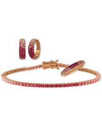 Le Vian - Strawberry Layer Cake Multi Gemstone Ring Necklace Earrings Collection In 14k Rose Gold - Lyst