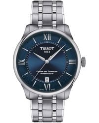 Tissot - Swiss Automatic Chemin Des Tourelles Powermatic 80 Stainless Steel Bracelet Watch 39mm - Lyst