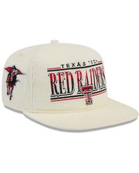 KTZ - White Texas Tech Red Raiders Throwback Golfer Corduroy Snapback Hat - Lyst