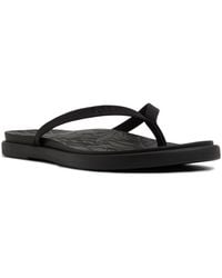 Roxy - Calabasas Round Toe Flat Sandals - Lyst