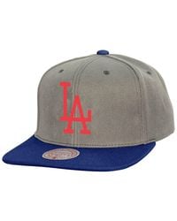 Mitchell & Ness - Los Angeles Dodgers Cooperstown Collection Basic Flip Snapback Hat - Lyst