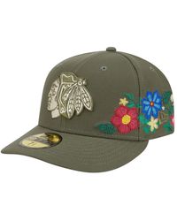 KTZ - Chicago Blackhawks Tonal Florals 59fifty Fitted Hat - Lyst