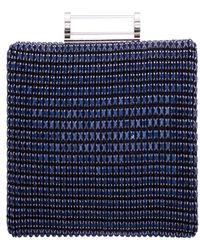 Nina - Mini Crystal Encrusted Minaudiere Lift Lock Clutch - Lyst
