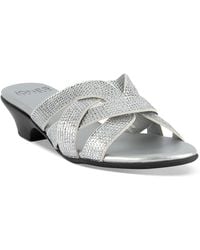 Jones New York - Enny Embellished Slide Sandals - Lyst